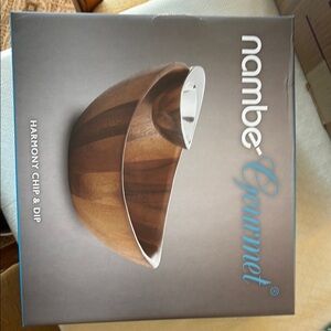 Nambe Harmony Chip & Dip Bowl